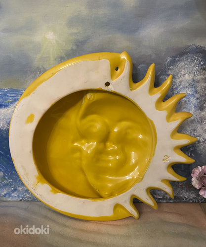 "Солнечное затмение" декоративное керамическое панно (фото #6)