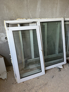 Два окна ПВХ. 261х136