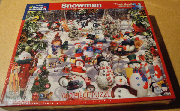 White Mountain puzzles "Snowmen" 1000 (foto #2)