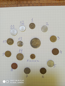МАЛЫЕ монеты ЕВРОПЫ+БОНУС