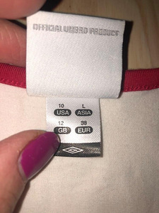 Umbro top Inglismaalt, originaal s.M (2 foto / 2)