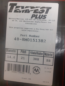 Mercury Marine Tempest Plus Propeller (2 foto / 2)