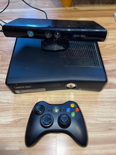 Xbox 360 S 4GB + kinect + 1 controller + mängud (foto #1)