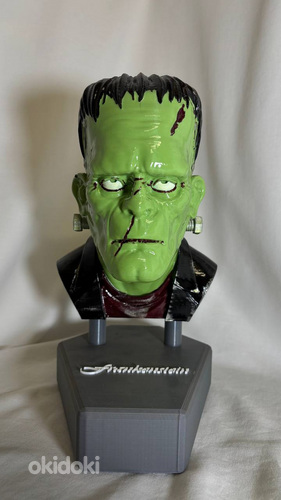 “Frankenstein” 3D büst (kollektsionäär) — läikiv, alusel