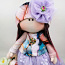 Интерьерная кукла с фиолетовой юбкой (фото #2)