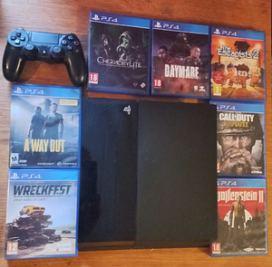 Sony playstation 4 mängudega. (1 foto / 1)