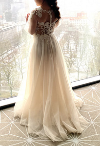 Свадебное платье, XS/S, на рост 160 см.