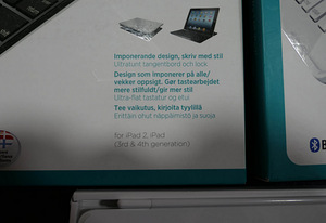 Logitech Ultrathin klaviatuur iPad 2,3,4 hõbe must (3 foto / 3)