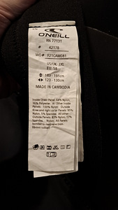 Kalipso O'Naill EPIC 5/4MM BACK ZIP 3XL Гидрокостюм (2 фото из 7)