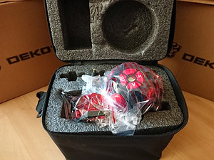 Põikjoonlaser 360°, 5 kiirt, 6 punkti, punane/roheline kiir! (2 foto / 6)
