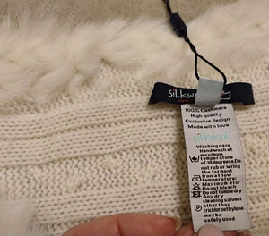 Kashmiirist sall karusnahaga, ponšo silkwool (7 foto / 10)