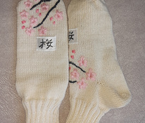 Вязаные носки в японском стиле, размер 38-39.