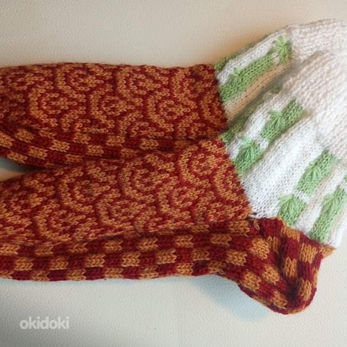 Вязаные носки в японском стиле для женщин и девочек, 38-39р. (фото #1)