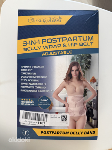 3-in-1 sünnitusjärgne bandaaž (taastumiskorsett)
