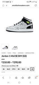 Nike Air Jordan 1 Mid SE DIY (GS) (3 foto / 3)