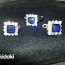 Комплект кольцо и серьги с натуральными сапфирами, новый (фото #3)