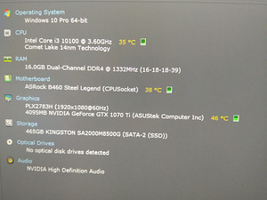 I3-10100f/B460/16GB RAM/SSD m.2 500GB/GTX 1070Ti 8GB OC (2 foto / 10)