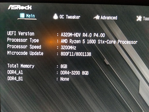 Ryzen 5 1600/A320/8GB RAM/SSD 250GB/HDD 500GB/GTX 1660S 6GB (8 foto / 10)