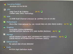 I5-9400f/H310/12GB RAM/SSD 256GB/HDD 500GB/GTX 1660S 6GB (2 foto / 8)