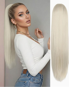 Blond Hobusesaba juuksepikendus pikkus 86 Cm (1 foto / 10)