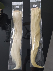 Blond Hobusesaba juuksepikendus pikkus 85 cm Värv: blond (2 foto / 9)
