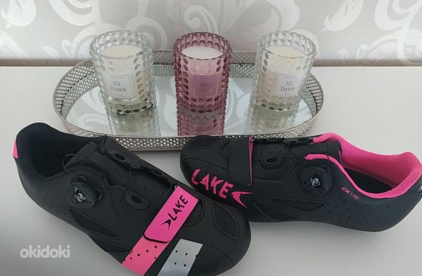 Шоссейные туфли Lake CX176 - черный/розовый Новые! (фото #2)