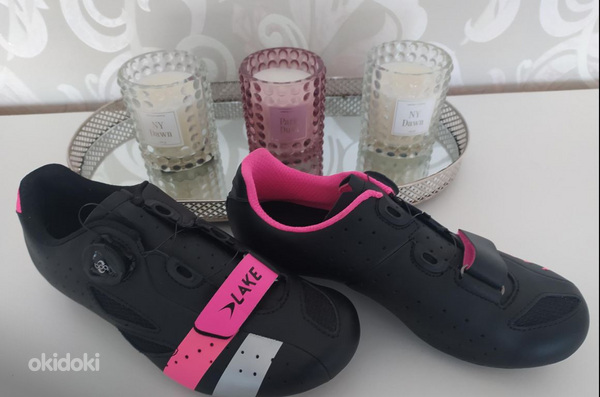 Шоссейные туфли Lake CX176 - черный/розовый Новые! (фото #4)