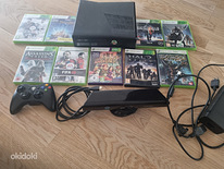 Microsoft Xbox 360 slim + Kinect + 9 mängu xbox360