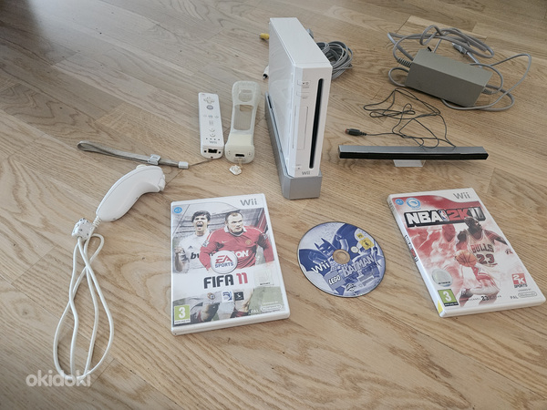 Nintendo Wii kolme mänguga