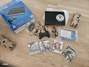 Sony Ps3 Super Slim 500GB PLaystation 3 пс3 + 5игр (1 фото из 1)
