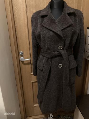 Зимнее пальто № 42 с альпакой и мохером. (фото #7)
