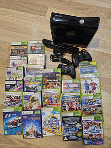 Xbox 360 с играми, Kinect и 2 контроллерами. (1 фото из 1)