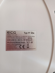 Lauaventilaator EKG, kõrgus 50 cm (8 foto / 10)