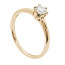 Золотое кольцо, бриллиант 0,33 карата (фото #1)
