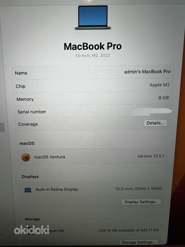 MacBook Pro M2 (2022) (фото #4)