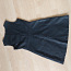 Черное платье с искусственной кожей (фото #2)
