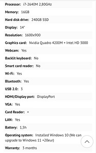 Lenovo ThinkPad T420 i7 16GB Nvidia (4 foto / 4)