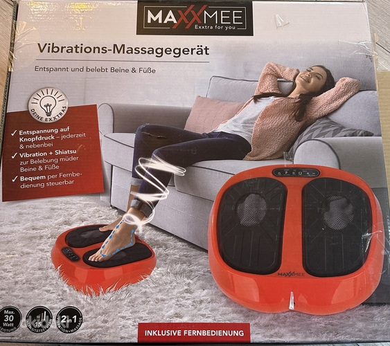 Массажер для ног mAXXMEE, 30 Вт, 15 уровней интенсивности (фото #4)