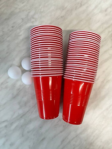 mäng beer pong50 tassi – 3 lauatennise palli (3 foto / 4)