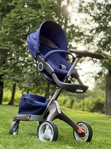Продам коляску STOKKE XPLORY X, королевский синий + аксессуа (6 фото из 10)