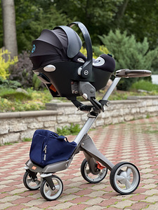 Продам коляску STOKKE XPLORY X, королевский синий + аксессуа (7 фото из 10)