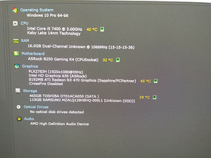 I5-7400/B250/16GB/SSD 128GB/HDD 500GB/Radeon RX 470 8GB (2 foto / 10)