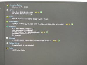 ITX size/I5-3340/B75N/8GB/SSD 128GB/Nvidia P106-090 6GB (2 foto / 10)