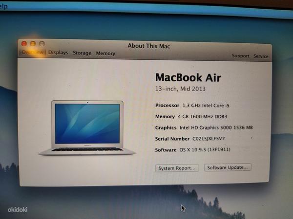 MacBook Air - Mid 2013 a1466 + laadija (foto #3)
