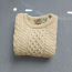 Белый шерстяной свитер с узорами. Арановский свитер. (фото #2)