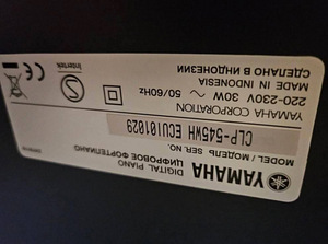 Продается цифровое пианино YAMAHA CLP 545WH Clavinova (4 фото из 6)