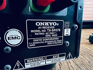 Onkyo TX-SR578 7.1 ressiiver (Black) (3 foto / 3)