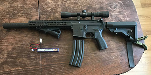 Airsoft Püss + sihik + summuti (1 foto / 1)