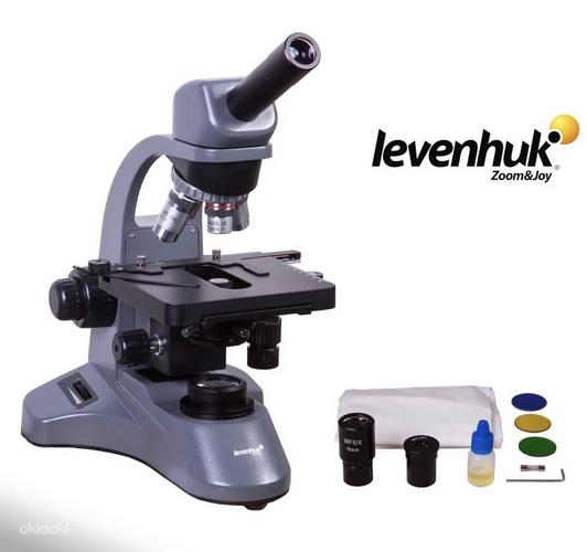 Биологический микроскоп levenhuk 700M 40x-2000x (фото #1)