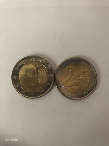 2 евро Люксембург(Герб Великого Герцога Люксембурга) (фото #1)
